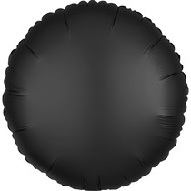 Balónek kruh satén černý