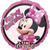 Minnie Mouse hrající balónek 71 cm x 71 cm