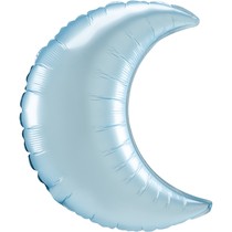 Fóliový balonek měsíc světle modrý 66 cm