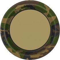 Army talíře papírové 8ks 23cm