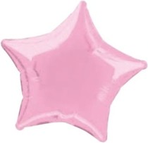 Balóniky fóliové hviezda ružová