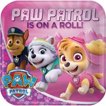 Paw Patrol Pink talíře 8ks 23cm