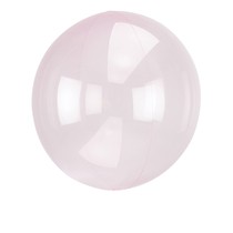 Průhledný balón světle růžový 45 cm
