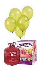 Helium Balloon time sada 50ks balónky Apple Green