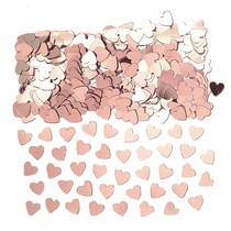 Srdíčka konfety růžovo-zlaté 14 g
