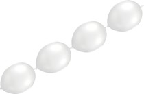 Balónek řetězový 1ks - bílá