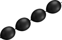 Balónek řetězový 1ks - černá