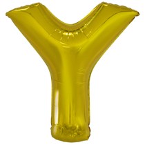 Písmeno Y zlatý foliový balónek 86 cm