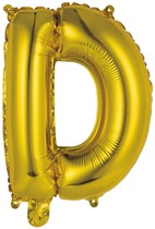 Písmeno D zlatý balónek 40 cm