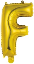 Písmeno F zlatý balónek 40 cm