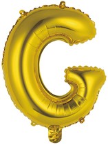 Písmeno G zlatý balónek 40 cm