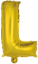 Písmeno L zlatý balónek 40 cm