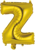 Písmena Z zlaté foliové balónky 33 cm x 25 cm