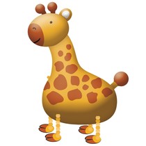 Žirafa balónek chodící 109 cm x 89 cm