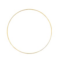 Dekorační zlatá obruč 35 cm