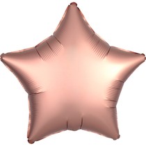 Balónek hvězda růžovo-zlatá 