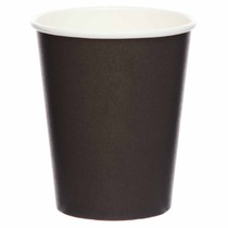 Kelímky černé papírové 8 ks 237 ml