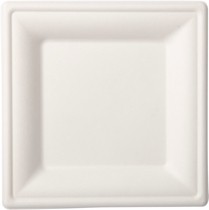 Talíře bílé bio 10 ks 16 cm x 16 cm