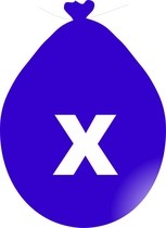 Balónek písmeno X modré