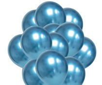 Balónky chromové modré 20 ks 30 cm