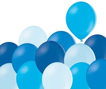 Mix modrých balónků 100 kusů