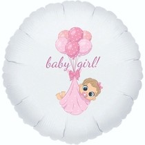 Baby girl kruh balónek 