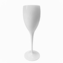 Plastová sklenička na víno bílá