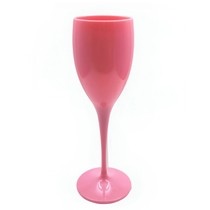 Plastové skleničky na víno růžové 6 ks
