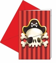 Piráti pozvánky na party 6ks