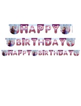 Banner Happy Birthday Frozen narozeninový nápis