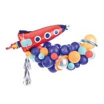Balónkový set - girlanda a raketa
