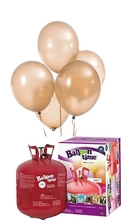 Helium Balloon time sada balónky Metallic Gold