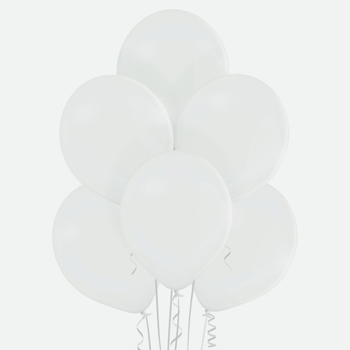 Bílé balónky - 10 kusů