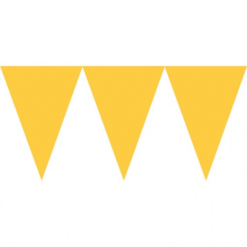 Vlaječková girlanda žlutá 450cm