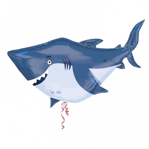 Žralok foliový balónek 101cm x 81cm 