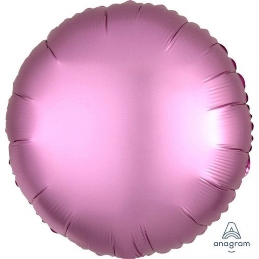 Balónek kruh satén růžový