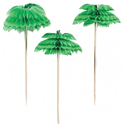 Party ozdoba palma 10,1 cm - 12 ks
