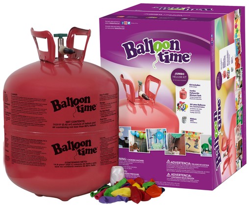 Helium Balloon time sada 50 ks + balónky 50ks mix barev