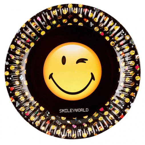 Smiley Emoticons talíře 8ks 23cm
