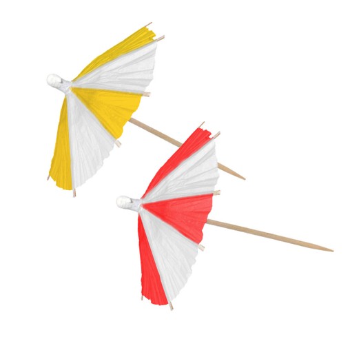 Papírové deštníky 10 ks 9 cm  