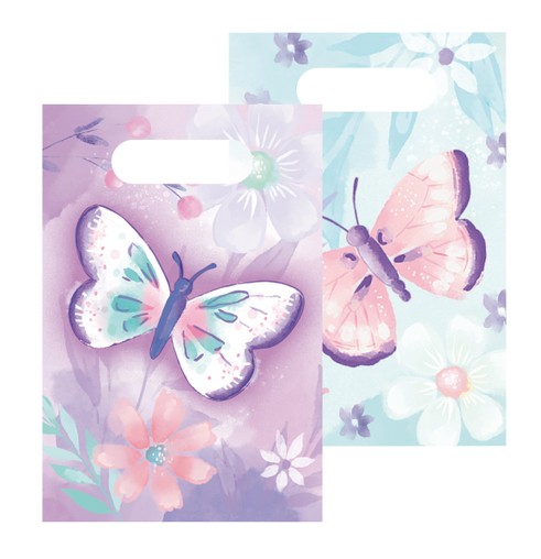 Papírová taška s motýlky