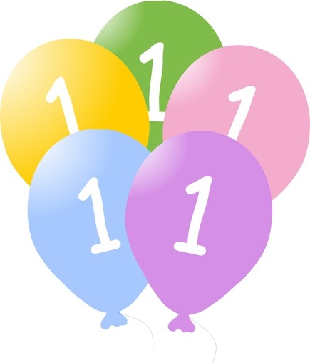 Narodeninové balóniky č.1 - 5 ks