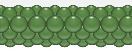 Balónková girlanda tmavě zelená 3 m 
