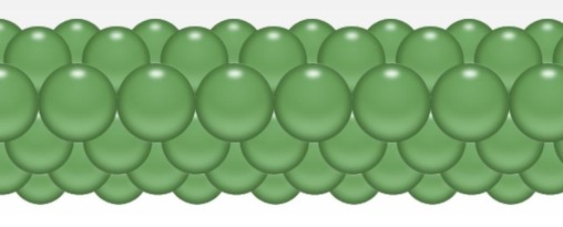 Balónková girlanda zelená 3 m