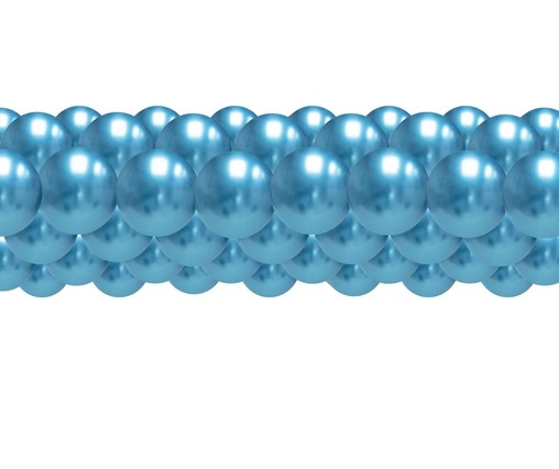 Balónky chromové modré girlanda 3 m