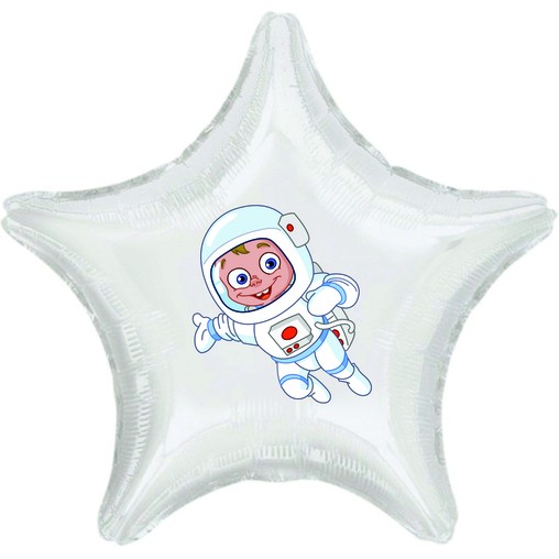 Balónek malý kosmonaut hvězda