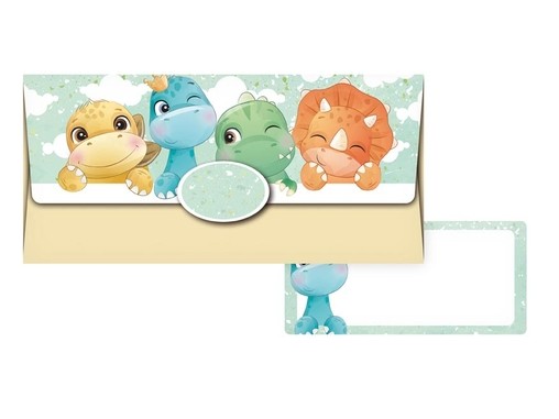 Obálka na peníze dinosaurus
