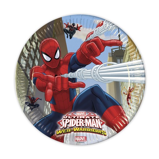 Spiderman talíře 8ks 23cm