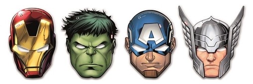 Avengers maska 6ks